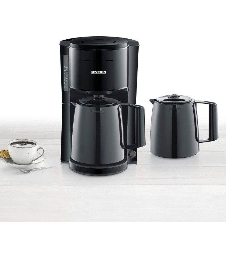 SEVERIN KA 9307 Cafetera de Goteo 1 litro 1000 W Negro