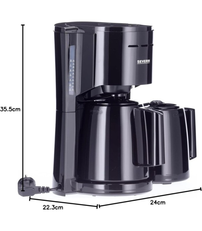 SEVERIN KA 9307 Cafetera de Goteo 1 litro 1000 W Negro