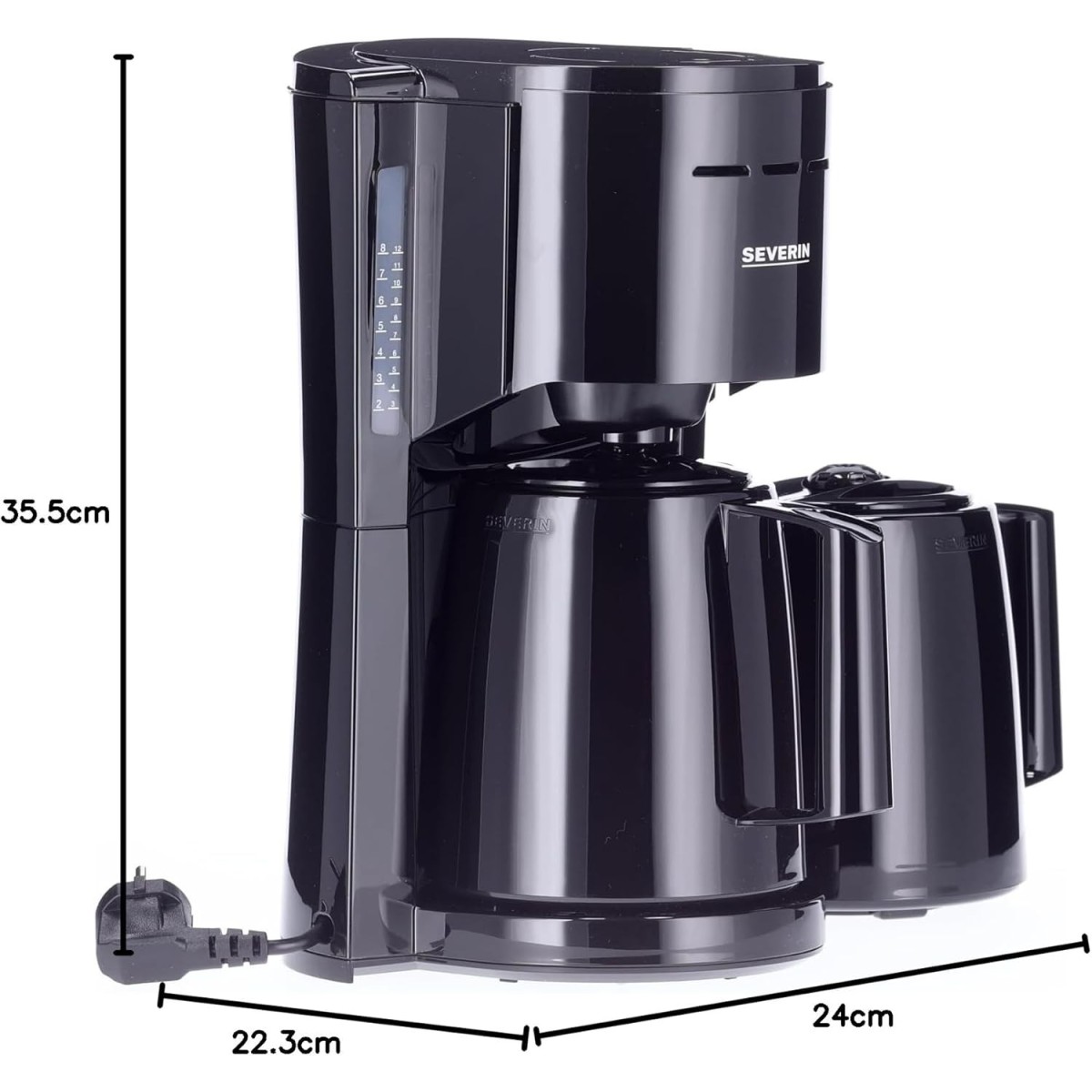 SEVERIN KA 9307 Cafetera de Goteo 1 litro 1000 W Negro