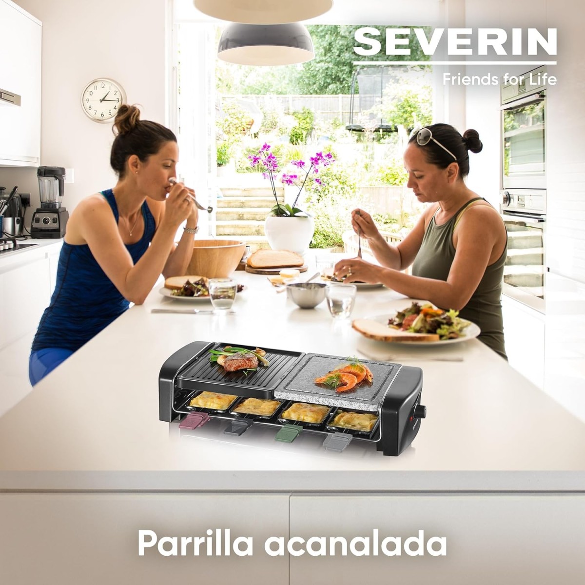 SEVERIN RG 9645 Raclette Grill 1400 W Negro