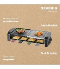 SEVERIN RG 9645 Raclette Grill 1400 W Negro